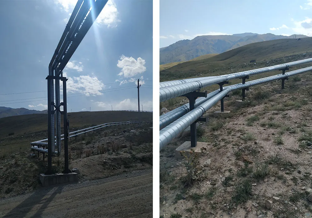 06 теплотрасса от котельной до площадки БСИ Бишкек котел газ уголь